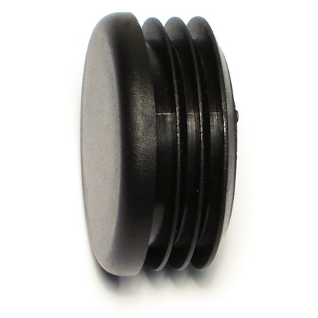 Midwest Fastener 1-1/2" Black Plastic Round Cap Plugs 2PK 76664